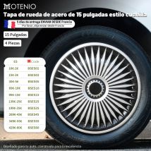 4 Uds tapacubos de rueda de coche hoja de 15 pulgadas cubierta completa tapacubos diseño de accesorios automotrices para Chevy Express Cargo Van Transit Connect