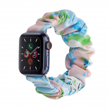Elastic Scrunchie Straps for Apple Watch Ultra 2 3 Bands 38/40/41/42/44/45/46/49mm Nylon Watchband For iWatch Series 11 10 9 8 7