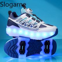2025, Rollschuh-Schuhe, Kinder-Turnschuhe mit Rollen, Kinder-Rollschuhe, modische Outdoor-Sportschuhe, Mädchen und Jungen, Geschenke für Kinder