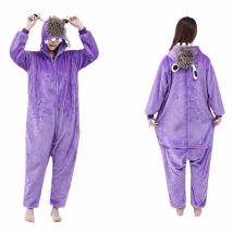 Carnival Kigurumi Purple Haired Monster Pajamas Party Cosplay Costume Halloween Onesies Game Cartoon Christmas Sleepwear