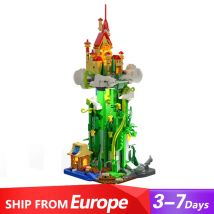 Klemmbausteine Jack und die magische Bohne bauen Schlösser Haus Gebäude Sets, mittelalter liche Modell modulare Gebäude blockiert Geschenk für Erwachsene Kinder 1248 pcs