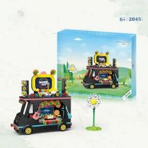 TOYLINX Snack Auto Bau Ziegel Spielzeug Konstruktion Spielzeug Set Stadt Verkauf Fahrzeug Spielzeug Hallowmas Geschenk für Kinder DIY Kreativ