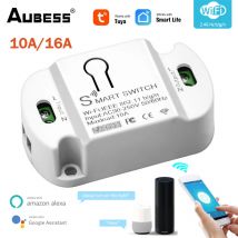 2000W 10A DIY Smart Wifi Schalter Timer Drahtlose Fernbedienung Smart Home Automation Modul Arbeitet mit Tuya Alexa Google hause