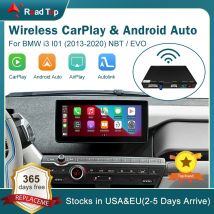 Wireless CarPlay per BMW i3 I01 NBT EVO System 2013 -2020, con Android Auto Mirror Link AirPlay CarPlay funzione Autolink