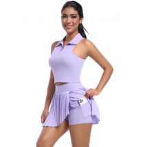 2PCS Frauen Trainingsanzug Yoga Set Gym Set Bh Sport Kurzen Rock Workout Sportswear Lauf Kleidung Gym Tragen Athletisch Sport anzug