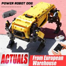 MOLD KING 15066 15067 juguetes técnicos la aplicación y RC dinámica Boston motorizada juego de perros grandes montaje AlphaDog bloques de construcción