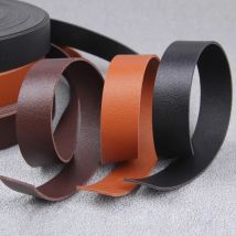 2 Meters 10-25MM Black/Coffee Flat Faux Genuine Leather Jewelry Cord String Lace Rope DIY Bag Necklace Bracelet Finding