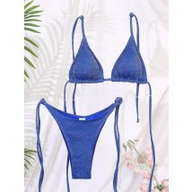 Zrtak glänzende Bikini Set Bandage Badeanzug Frauen Bade bekleidung brasilia nische Biquini Badeanzüge zweiteilige Anzüge Badeanzug Beach wear