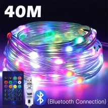 WS2812B USB Fairy Lights Bluetooth LED String Fairy Lights Dreamcolor RGBIC Party Christmas Lights Dekoracja ślubna Garland