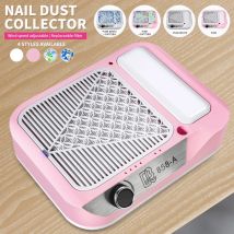 80 W verstellbarer Nagelstaubsammler-Staubsauger mit leistungsstarker Saugkraft, geräuscharme Nagelstaubreinigungsmaschine für Salon- und Heimmaniküre