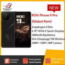 ASUS ROG Phone 9 Pro Snapdragon 8 Elite 6,78 ''185Hz Pantalla de deportes electrónicos Cámara de 50MP Batería de 5800mAh 512GB/1TB Global Rom