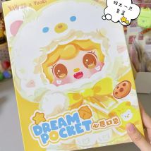 Genuine Yooki 400% V2 Dream Pocket Series Plush Blind Box Toy Cute Plush Accompany Doll Bedroom Decor Surprise Gift Mystery Box