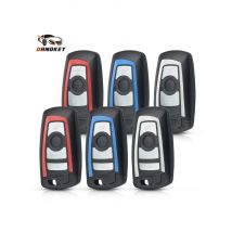 KEYYOU New Colorful Replacement Smart Key Shell Fob Case 3 4 Buttons With Uncut Blade For BMW 1 3 5 Series F10 F20 F30 F40