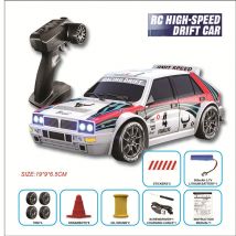 2025 nuevo coche 4WD RC escala 1:24 tracción en las cuatro ruedas Drift con dos configuraciones de velocidad 20 km/h luz LED juguetes para niños recargable SG204