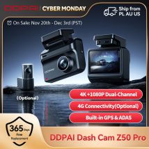 2025 Nuovo DDPAI Dash Cam Z50 Pro 4K Telecamera per auto Visione notturna 5GHz Wi-Fi GPS ADAS 24H Monitor di parcheggio Supporto Cam anteriore e posteriore