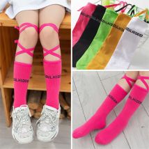 In the spring and autumn tide bind socks in tube sock children crus socks stockings bound fluorescent color half tube sock