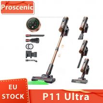 Proscenic P11 Aspirapolvere ultra senza fili Aspirazione 40Kpa 40Min Tempo di esecuzione Spazzola senza grovigli Filtrazione a 4 strati Faro principale verde