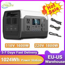 CTOLITY Centrale Elettrica Portatile Esterna 1024Wh Lifepo4 110V 220V AC Pura Sinve Onda di campeggio Generatore Solare per la Festa in Giardino Nuovo