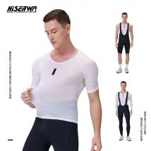 HISERWA Strato base da ciclismo Uomo Canottiera da ciclismo estiva MTB Intimo da bici da strada Gilet da bicicletta traspirante in rete ad asciugatura rapida
