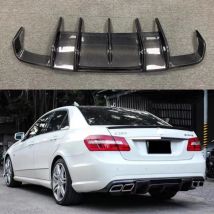 Dla Mercedesa Benz W212 E-CLASS E63 AMG E500 E550 4-drzwiowy Sport 2009-2013 RStyle Karbonowy FRP Tylny Dyfuzor Zderzaka z Wydechami