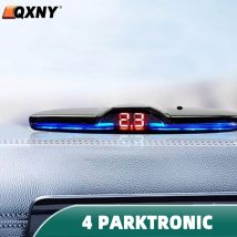 Qxny 4 Parks ensoren Kit flach 16,5mm Parkt ronic Umkehr Backup Radar Rückstoß Auto Detektor Unterstützung Summer Auto