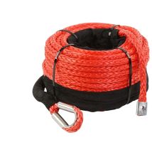 Synthetische Windenkabel-Leinenverlängerung, 26 m x 9 mm, Windenseilverlängerung 26500 Pfund, für Geländewagen, ATV, U, TV, LKW