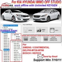 for SIMENS/CONTIMENTAL SIMK42/43/47... For KIA HYUNDAI IMMO OFF STUDIO for DELPHI-MT38-MT86 fo BOSCH/KEFICO EDC15C7... IMMO OFF
