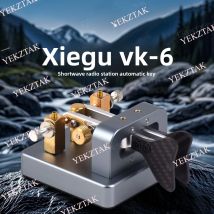 1Pcs Xiegu Electric Key VK-6 Short Wave Wireless Automatic Key, Morse Code Radio Transmission Key Aluminum Alloy Base