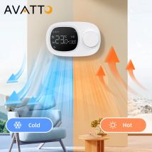 AVATTO Tuya WiFi ogrzewanie/chłodzenie woda bojler gazowy regulator temperatury, inteligentny termostat akumulatorowy o niskim poborze mocy, Alexa Google Home