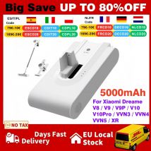 Oryginalna bateria V9P 5000mAh do Dreame V9 XR V10 VVN3 VVN4 V8, bateria zamienna, akcesorium do bezprzewodowego odkurzacza ręcznego.