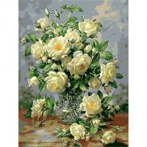 Blume Vase DIY Stickerei Kreuz Stich 11CT Kits Hand Handwerk Set Gedruckt Leinwand Baumwolle Faden Haus Dekoration Großhandel