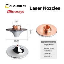 Ultrarayc 10 szt. Dysze laserowe D28 kaliber 0,8-6,0 mm pojedyncze podwójne chromowane warstwy do cięcia włókien głowica metalowa materiały eksploatacyjne