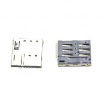 2pcs Self-spring Nano-SIM 7P Mini Micro Card Holder Slot Gold Plated Pin Nano SIM jack