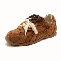 DIMANYU Scarpe Gump in vera pelle Donna 2025 Primavera Nuove scarpe da ginnastica stringate retrò Scarpe da donna casual antiscivolo femminili