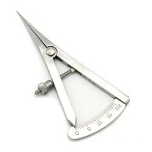 Dentistry Gauge Caliper Medical Surgical Curved Straight Head Stainless Steel Dental Ruler Scale Tool for Measure Lab Instrument