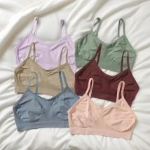 Frauen Push-Up Rohr Top Sport Nahtlose Bhs Keine-pads Crop Top Weibliche Nicht-draht Unterwäsche Einfarbig sexy Dessous Dessous