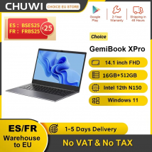 CHUWI GemiBook XPro 14,1 pulgadas portátil Intel 12th N150 16GB DDR5 512GB SSD Windows 11 1920*1080 16:9 pantalla WiFi 6 BT5.2 38Wh