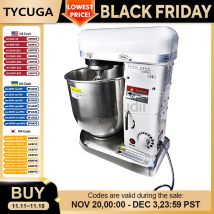 Mikser do ciasta 7L 10L, komercyjny, planetarny, do użytku domowego, blender do mleka, mikser do żywności, ubijaczka do jajek, wielofunkcyjny robot kuchenny do pieczenia chleba.