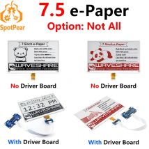 Raspberry Pi 7,5 Zoll E-Paper E-Ink Display HAT 7,5 Zoll SPI-Schnittstelle 800×480 Rot/Schwarz/Weiß für Arduino STM32 Jetson Nano