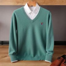 Männer Kaschmir Pullover Herbst Winter Weiche Warme Jersey Jumper Pull Homme Pullover V-ausschnitt Gestrickte Woll Pullover Plus Größe 5XL