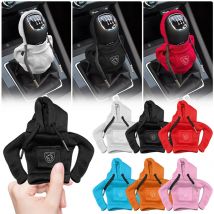 Auto Dekorieren Schaltknauf Abdeckungen Auto Geschwindigkeit Hebel Ändern Sweatshirt Schalthebel Hoodies Für Peugeot 308 408 508 RCZ 2008 206