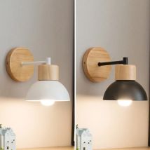 Nordic LED Wand Lampe Holz Und Eisen Beleuchtung Leuchte Für Kunden Keine Glühbirnen Balkon Treppe Wand Schlafzimmer Nacht Beleuchtung