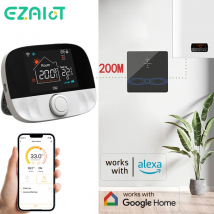 Drahtloser WiFi-Thermostat für Gaskesselheizung Tuya Battrery RF433 Intelligenter digitaler Temperaturregler Alice Alexa Google Home