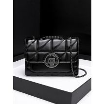 Retro bestickte Damen Umhängetasche modische Pu Leder klappe karierte Damen Umhängetasche Damen Umhängetasche Handtasche