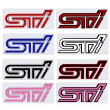 Car Front Grille Emblem Sticker Metal Auto Body Badge Decal For SUBARU STI ASCENT BRZ LEVORG OUTBACK TRIBECA WRC WRX XV