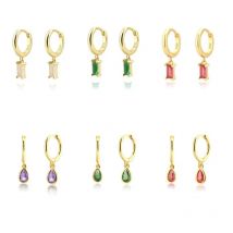Farbe Pendiente Geometrische Quadratische Regenbogen Tropfen Creolen für Frauen Party Jugend Schmuck Geburtstag Geschenk Zubehör 2024 Trend