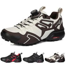 Neue Männer Stiefel Outdoor Wanderschuhe Rotierenden Mund Bequeme Bequeme Sport Schuhe Mesh Atmungsaktive Woodland Wandern Arbeit Schuhe