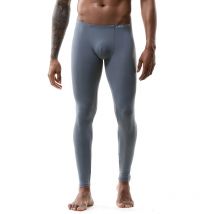 Eisseiden-Leggings für Herren, eng anliegend, hohe Elastizität, sexy Herbsthose, dünn, seidig glatt, Homewear, Mann, nahtloser Unterteil, Dessous