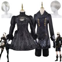 Nier Automata Cosplay Kostüm 9S Yorha 2B Cosplay Kostüm Perücke Sexy Anime Spiele Anzug Männliche Frauen Halloween Party Kostüm