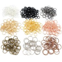 200 sztuk/partia 3/4/5/6/7/8/10/12mm metalowe elementy biżuterii do tworzenia biżuterii z